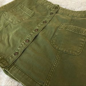 Army Green Mini Skirt